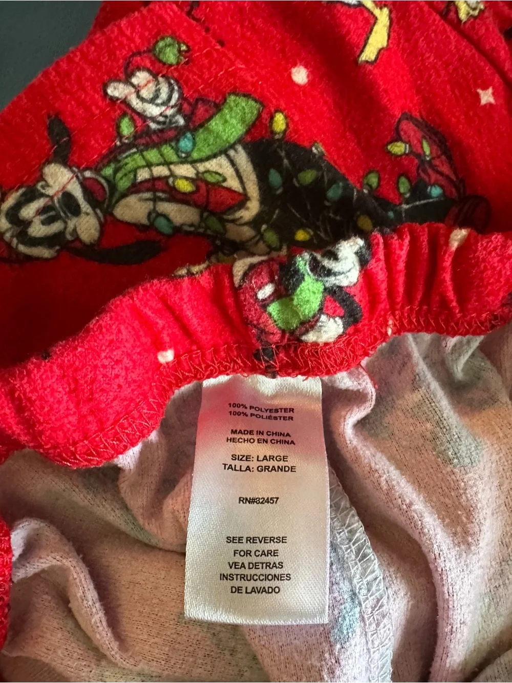 Disney Red Mickey & Friends Fleece Pajama Set - Picture 7 of 9